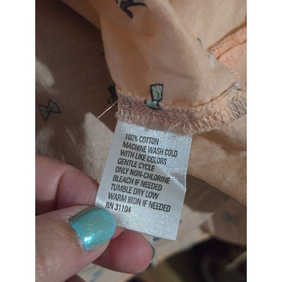 Red Camel Womens Multicolor Dog Print Button Shirt Size Small Light Animal Lover - Picture 6 of 9